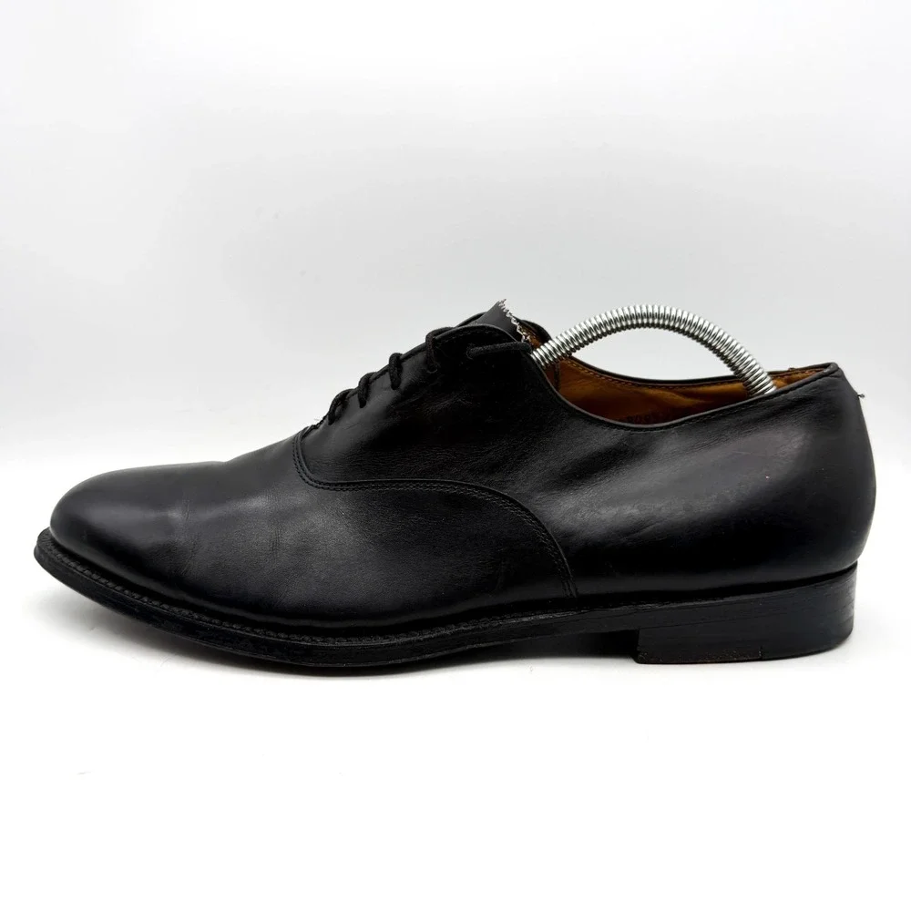 Alden 932 Plain Toe Bal Oxford Mens Size 11 B/D Black Leather Dress Shoes
